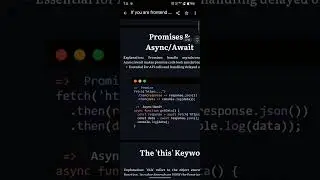 JS#7 | Promises & Async Await in JavaScript #interviewprep #coding #javascript