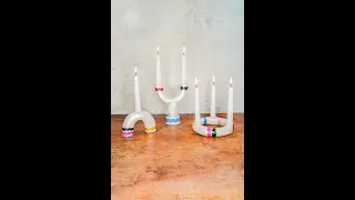 Сделайте свои собственные праздничные подсвечники 🕯 Домашняя керамика своими руками