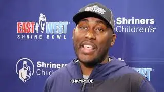 Falcons coach Marquice Williams speaks with CHAMPSIDE about Shrine Bowl Practice Day 1