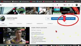 paulcomputer YouTube CHANNEL SEARCH BOX & PLAYLISTS LINK