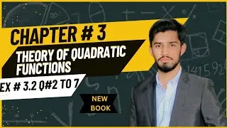 Class 11th Math New Book Exercise 3.2 Q2 to 7 ||1st Year Math Exercise 3.2 ||New book