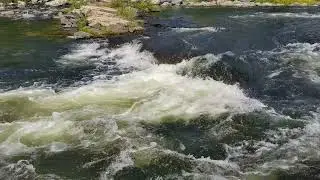 Currents at Five Finger Rapids, French River, Ontario, Canada