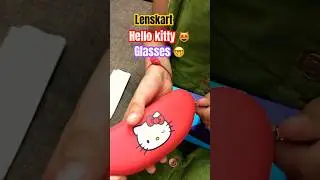 Unboxing Lenskart Hello Kitty Glasses 👓| My Kid&rsquo;s Reaction 😱 #shorts #unboxing #glasses #review
