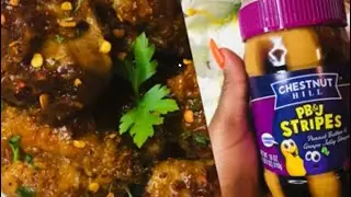 PB & Jelly Pork Bites | pork| fried pork | peanut butter and jelly sauce | easy snack-full video