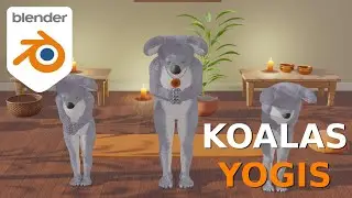 Animation Blender   Les koalas yogis