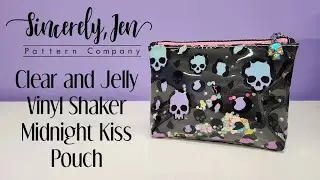 Midnight Kiss Pouch - Clear TPU and Jelly Vinyl - Shaker Style