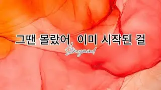 그땐 몰랐어, 이미 시작된 걸 - straymind