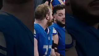 #Lions offensive line tries to figure out who's mic'd up 🤣 | Detroit #Lions #shorts