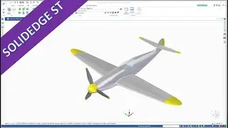 WW-109 Fighter Plane - Part 7 - Final - SolidEdge 2020 Training - Surfaces