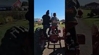 Driving the original #farmall #internationalTractor #punpkinfarm