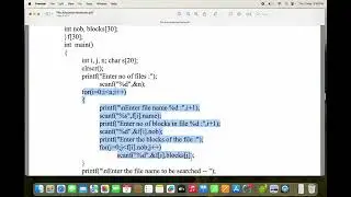 OS Lab || C Program to implement Indexed File Allocation || Operating Systems lab