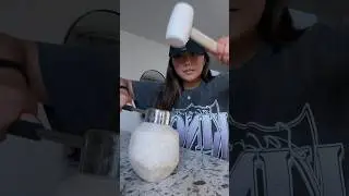 Opening a fresh young coconut in 10 seconds - Easy Coconut Opener Tool 🥥 #amazonfinds