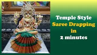 #devialankaram #DugaDevi DEVI FULL ALANKARAM|Durga Pooja|Saree Draping| Navaratri |Dussehra