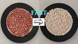 How to Peel and Split Peanuts Fast ? Quick and Easy way to peel peanut. Best method to peel peanut
