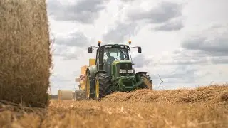 🇵🇱 Prasowanie Słomy 2023 w GR Brzezik | John Deere 6820 & NH BR 6080 | DragonSky Channel