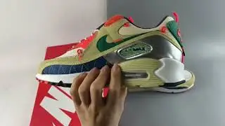 Nike Air Max 90 Mountaineering Team Gold Coastal Blue Camellia Orange
