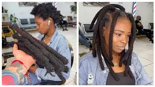 Locs To Wicks Transformation / Womens Hairstyle | Wicks By Val Tuffcuts