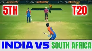 INDIA VS SOUTH AFRICA 5TH T20 GAMEPLAY DREAM CRICKET 25 MOBILE GAME 