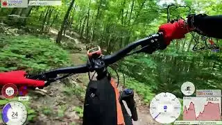 A quick cut of Boyne City Avalanche Preserve MTB trail (First time)