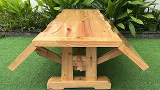 Extremely Unique Large Folding Dining Table Design Ideas // Skillful Woodworking Techniques