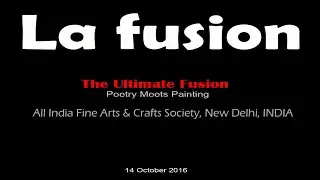 La fusion- Poetry Meets Painting (Artist Pankaj Kumar Saxena-Rohilkhandvi and Poet Preeta Chandran)