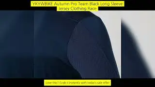 Ykywbike Autumn Pro Team Black Long Sleeve Jersey Clothing Race Cycling