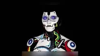 Robot inspired makeup