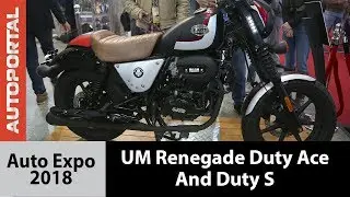 UM Renegade Duty Ace and UM Renegade Duty S - Auto Expo 2018