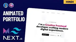 Animated Portfolio Website With Next.js, Tailwind CSS & Framer Motion🚀