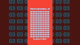 ##find the odd## numbers 30🤔🤔👈👌👍 #viral #video