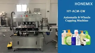 Linear Automatic 6 wheels high speed screw capping machine quill capper spindle capper