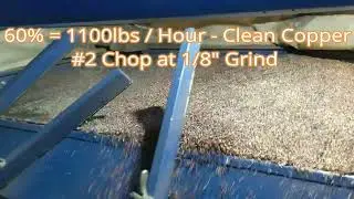 Copper Granulating - #2 Chop 1/8 Inch Grind