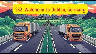 German road S32, connecting Waldheim and D&ouml;beln. #drivingingermany 
