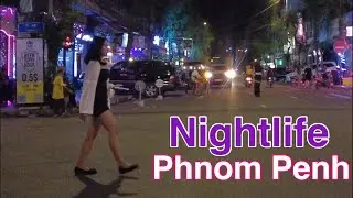 Phnom Penh street scene at night | Cambodia 2022