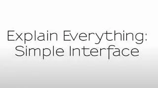 Explain Everything - Change to Simple Interface