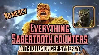 Everything Sabertooth Counters With Killmonger Synergy! - Marvel Contest of Champions