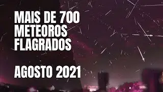 Quedas de meteoros registradas por c&acirc;meras em agosto de 2021 - Fen&ocirc;menos vistos de Monte Castelo-SC