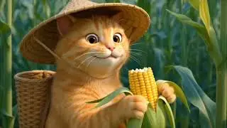 Cute Little Cat&rsquo;s Adventure 🐱🌽 | Funny & Heartwarming Animated Animal Story