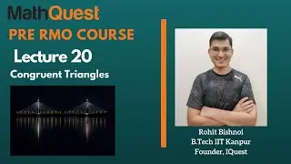 Congruency in Triangles | Lecture 20 | Pre RMO Series 2020