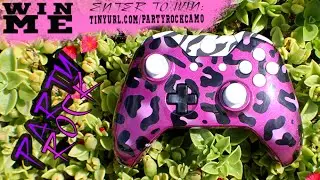 -GIVEAWAY!- Hand Airbrushed Party Rock Camo Xbox One Controller by ProModz.com