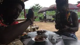 Trying to have some Gabon Food