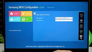 SAMSUNG Galaxy Book4 &ndash; How to Change Boot Order in BIOS