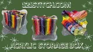 121 stitch #review #unboxing ACRYLIC STORAGE BOX  #collaboration #crossstitch  YOU MUST SEE THIS 😍 😍