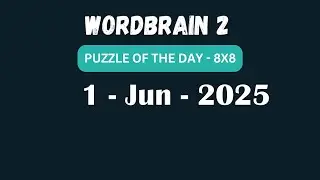 Wordbrain 2 Daily Challenge June 1 2025 | Wordbrain 2 Puzzle of the day Answers
