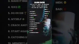 Iann Dior Leave Me Where You Found Me Album Review