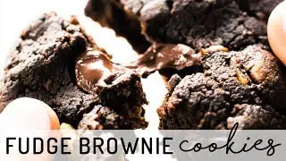 Chewy Chocolate Brownie Cookies {vegan, grain-free, paleo}