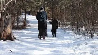 A walk in Whitemud park Edmonton