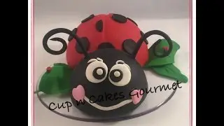 How to make a lady bug cake topper tutorial