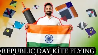 Republic day kite flying , kite cutting , 8400 manjha , kite collection kite looting , patang 