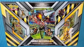 Pokemon TCG: Mega Beedrill EX Premium Collection Rare Promo Cards & 6 Booster Packs opening